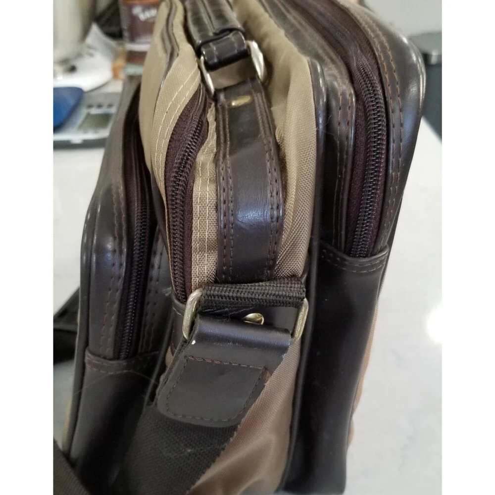 vintage canvas padded camera shoulder travel bag